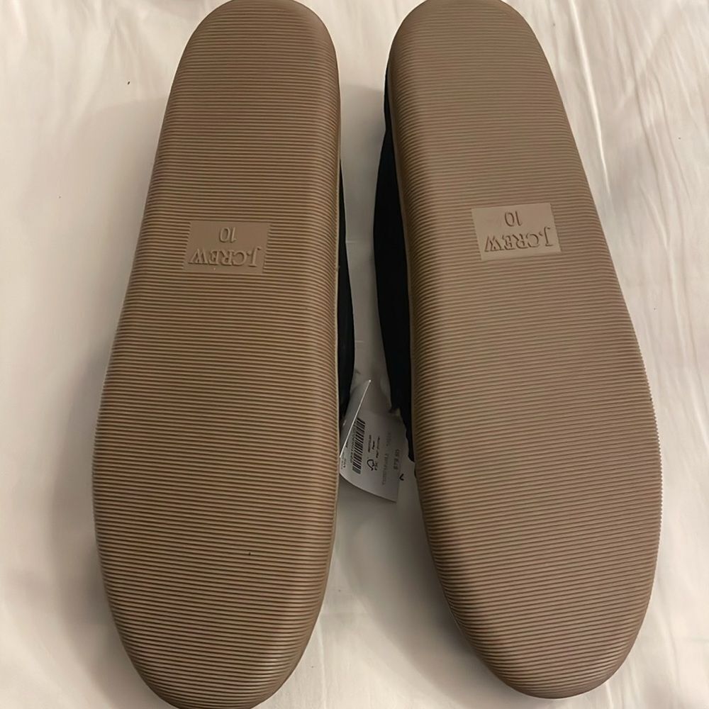 J. CREW INDIGO VINTAGE SUEDE SLIPPERS. FLUFFY INTERIOR! NEW WITH TAGS - Picture 3 of 5
